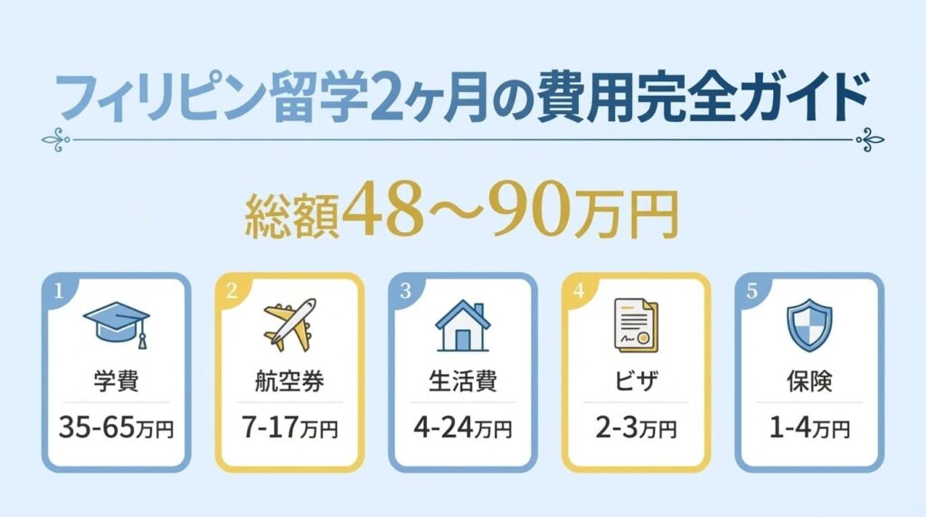 フィリピン留学2か月の費用完全ガイド