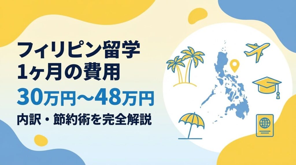 フィリピン留学1ヶ月の費用内訳・節約術解説